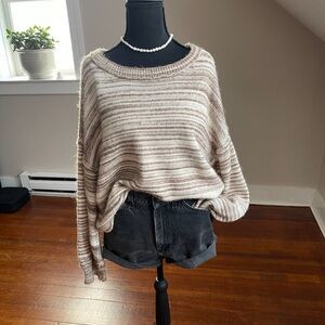 Striped Beige Sweater